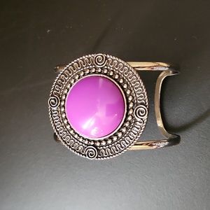 Purple bracelet cuff